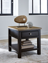 Bay Furniture Gallery - Ashley Furniture - Drazmine End Table - Rectangular End Table / Brown - T734-3